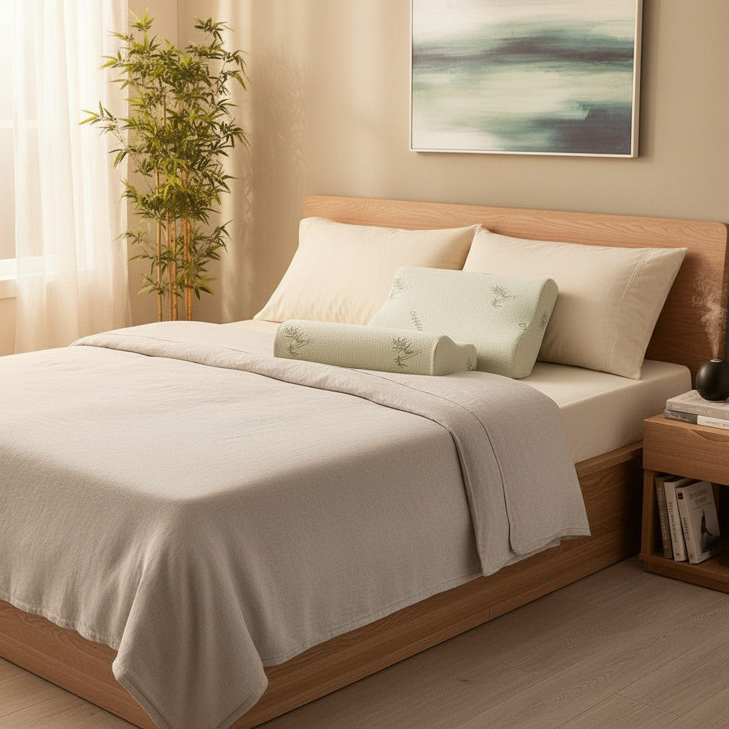 Oreiller Thérapeutique - Bambou & Mémoire de Forme